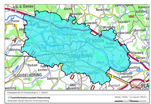 Projektgebiet in Straubing-Bogen
